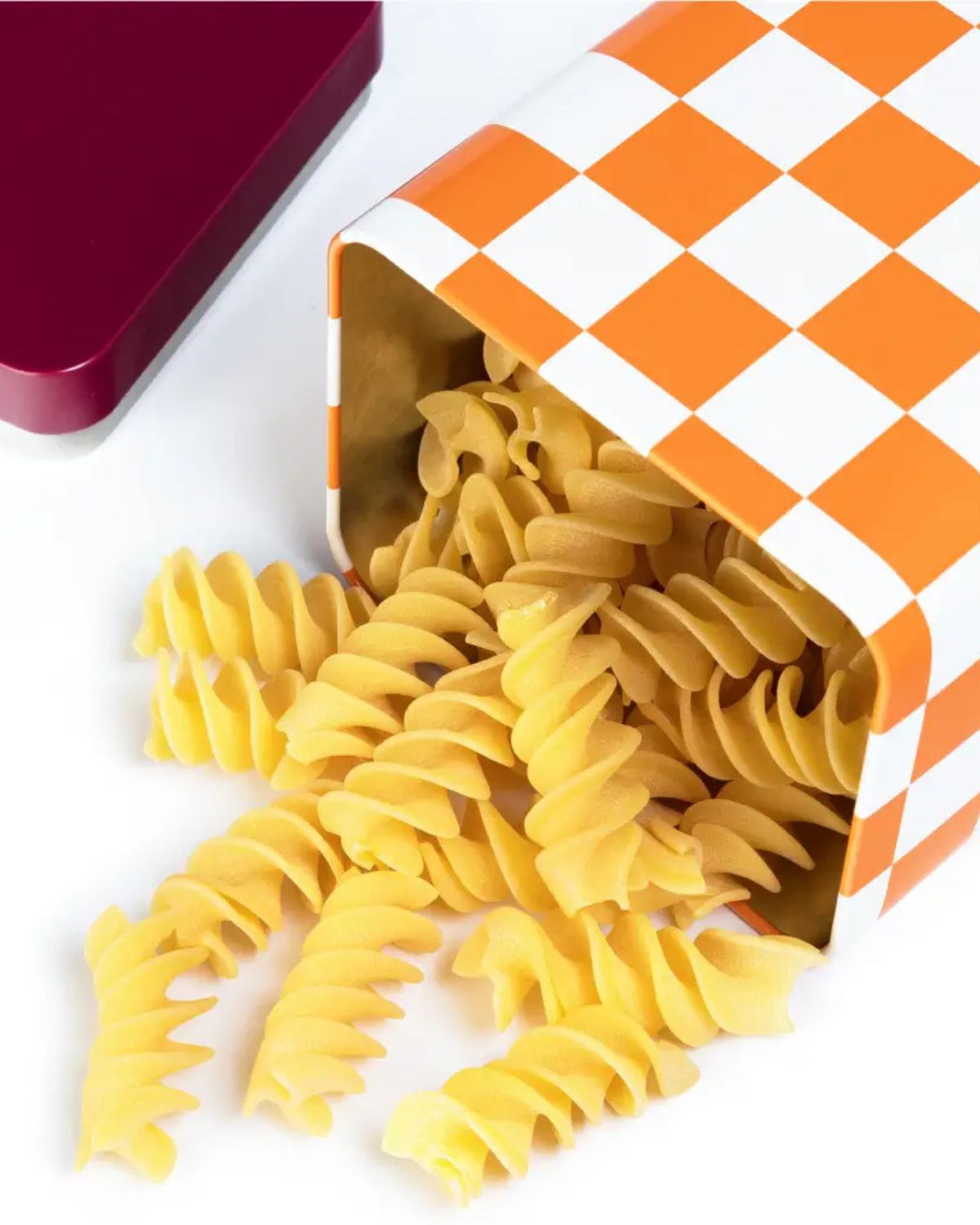 AIRTIGHT TIN STORAGE CONTAINER - ORANGE
