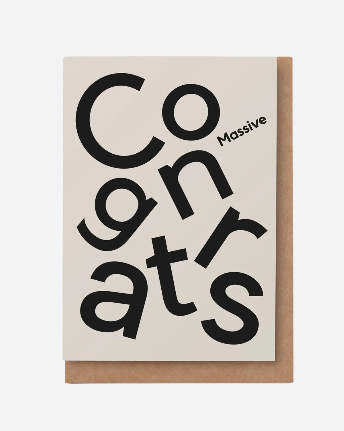MASSIVE CONGRATS CARD