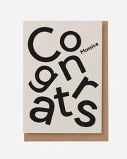 MASSIVE CONGRATS CARD