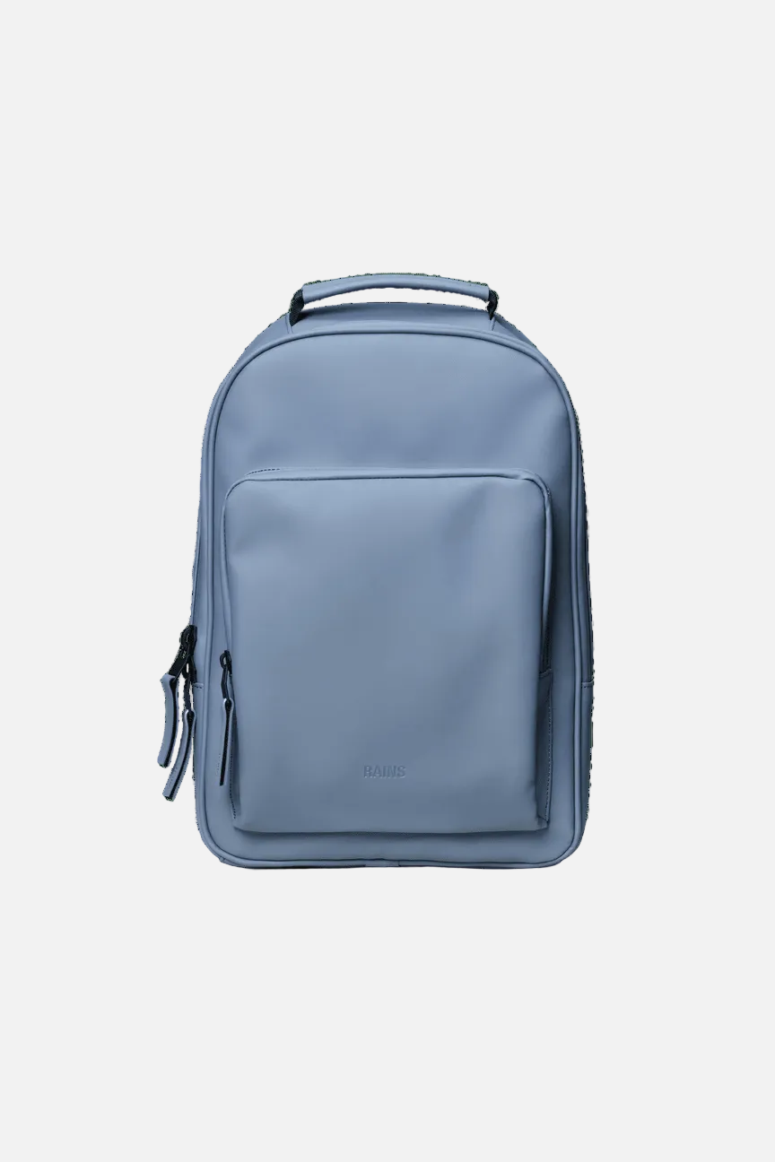 Light blue backpack on a transparent background