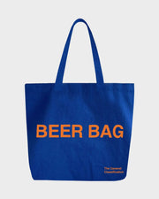 BEER BAG BLUE TOTE BAG