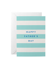 HORIZONTAL STRIPE HAPPY FATHERS DAY CARD
