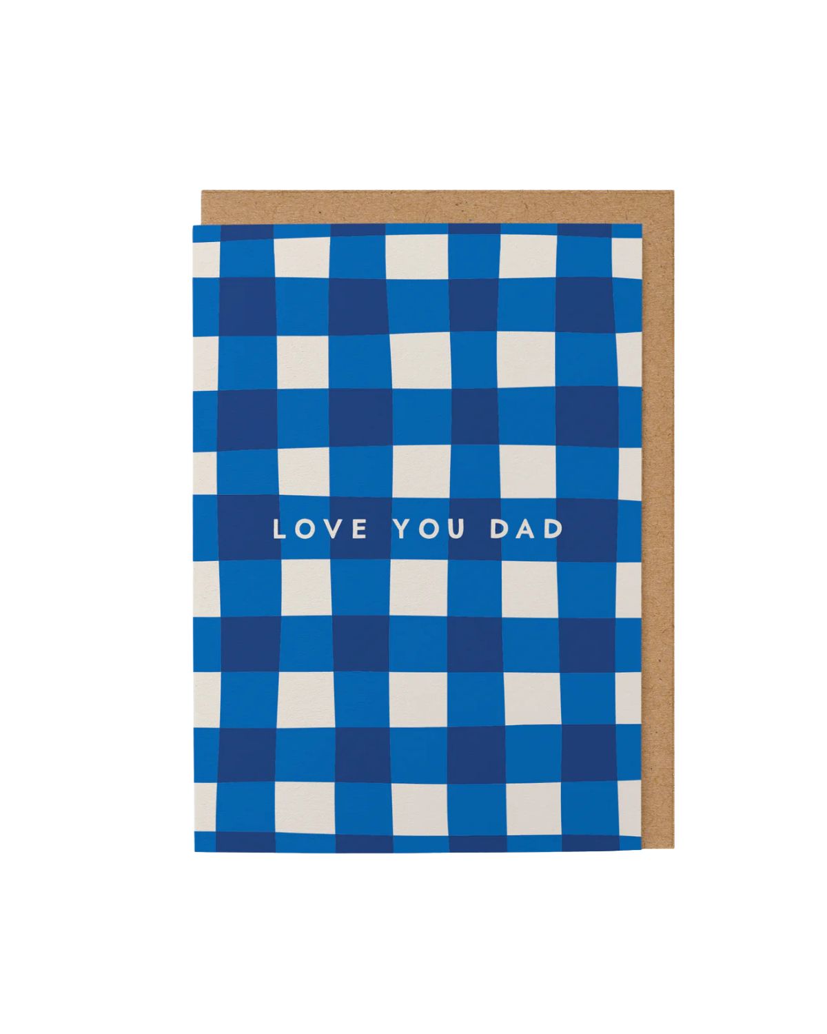 GINGHAM FATHERS DAY CARD