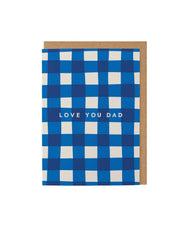 GINGHAM FATHERS DAY CARD