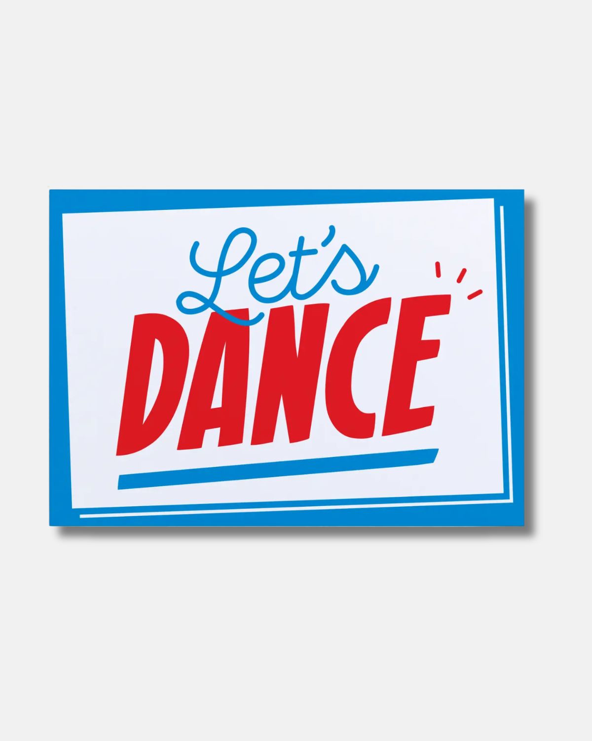 LETS DANCE CARD