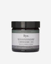 Jar of Rye purifying clay mask from The Brighton Beard Co. on a white background