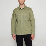 GRIFF TWILL OVERSHIRT OIL GREEN