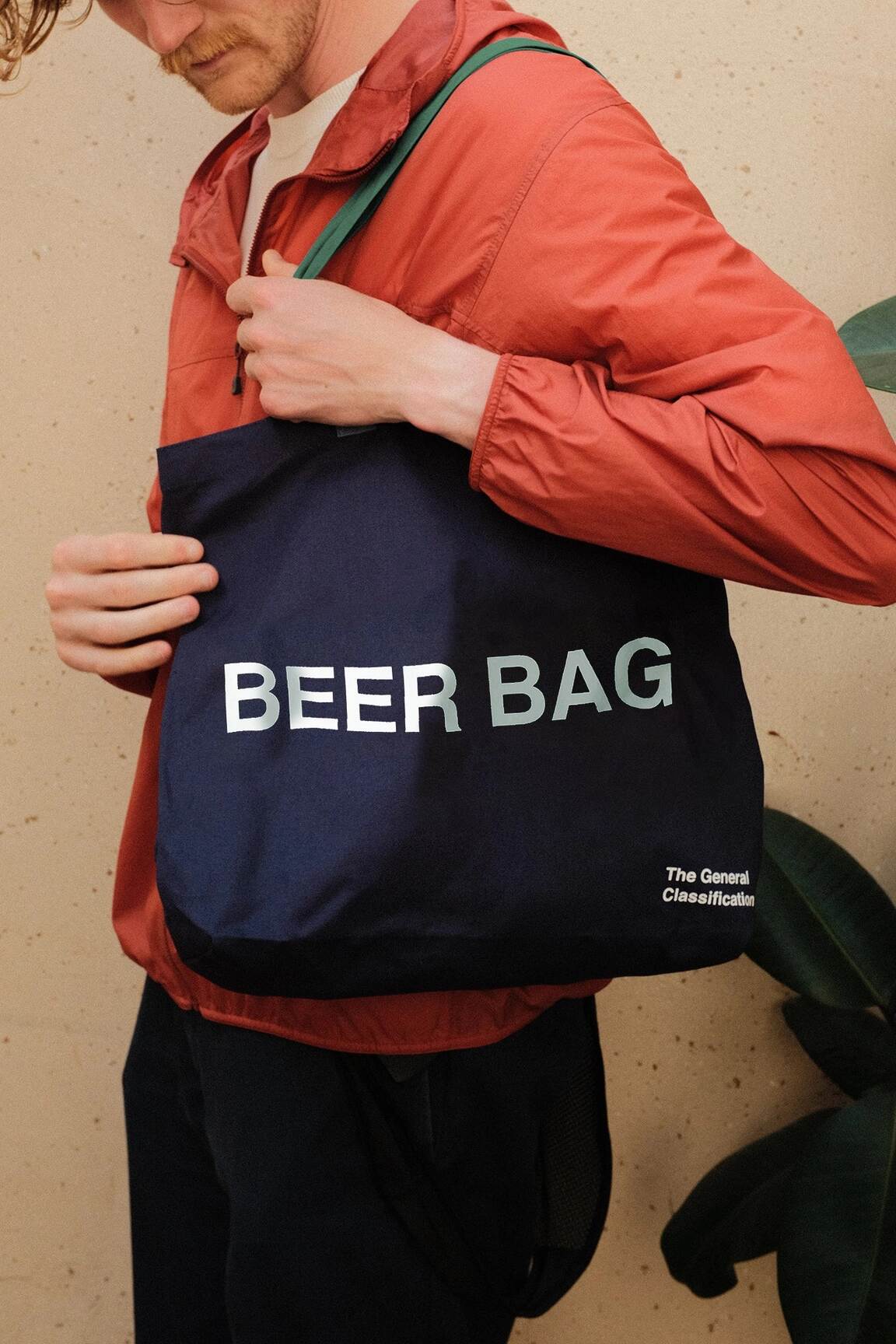 BEER BAG NAVY TOTE BAG