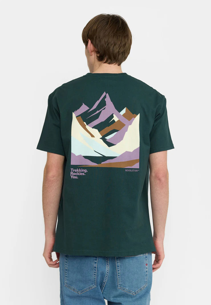MOUNTAIN T-SHIRT DARK GREEN