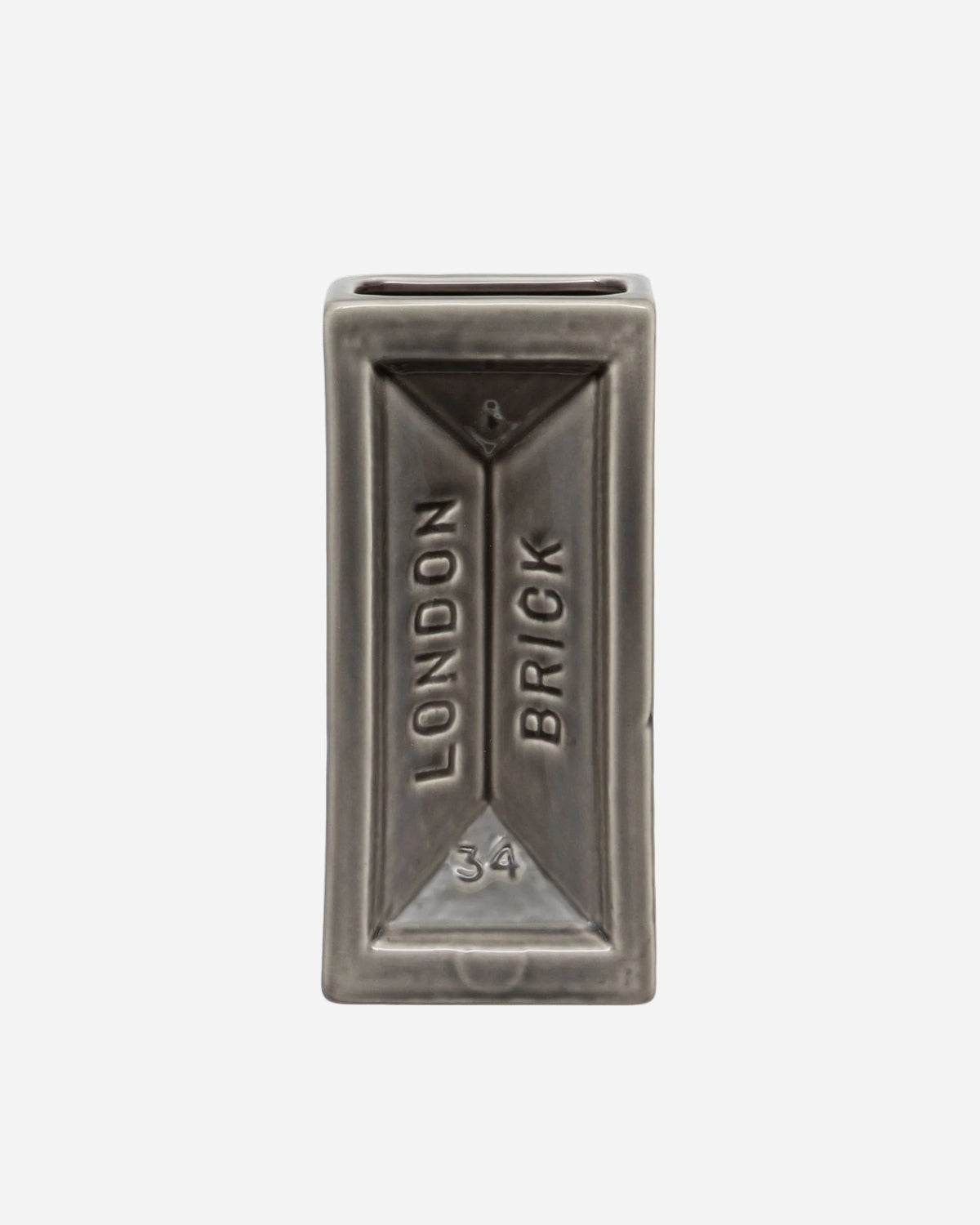Rectangular metal container with 'London Brick' branding on a white background