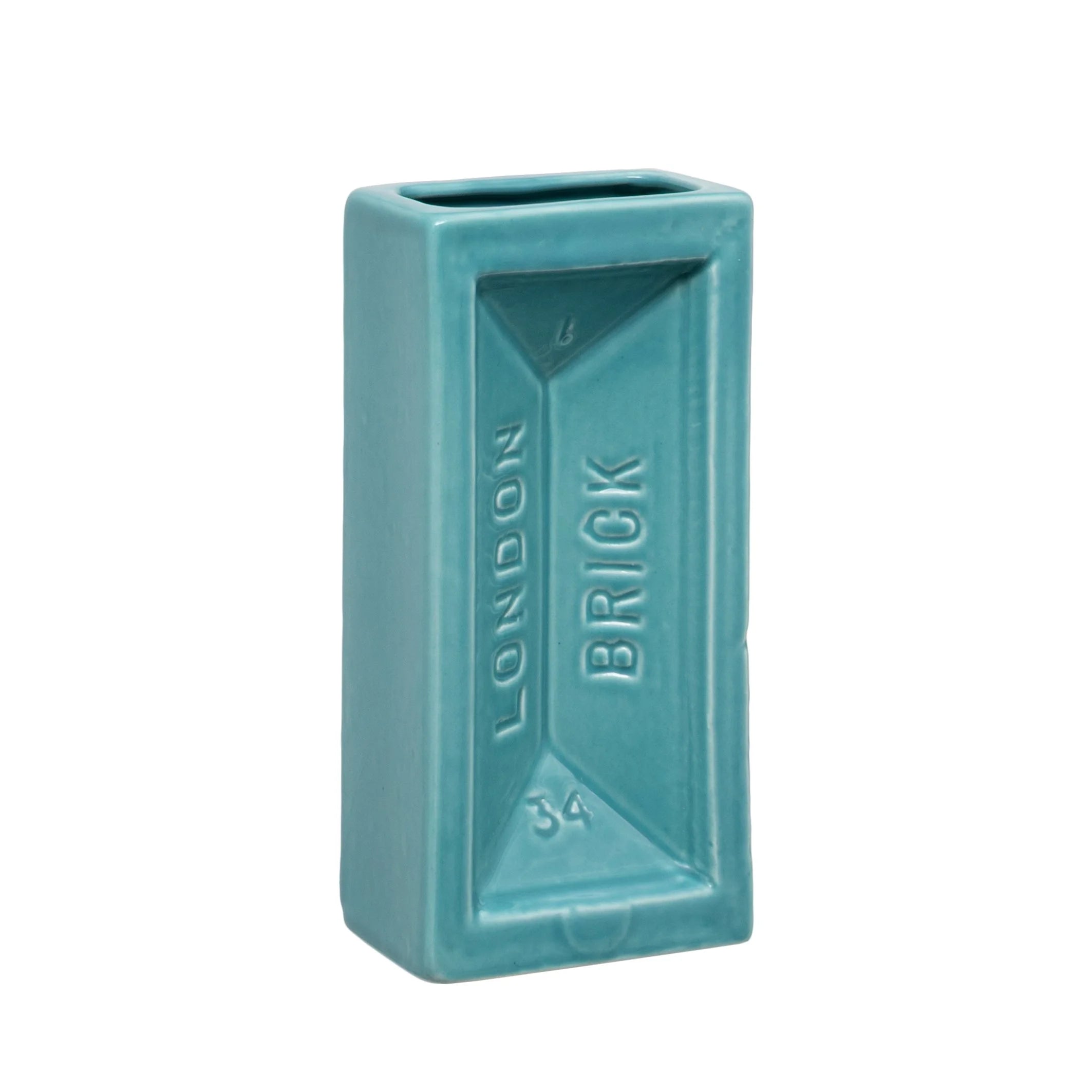 LONDON BRICK VASE TURQUOISE