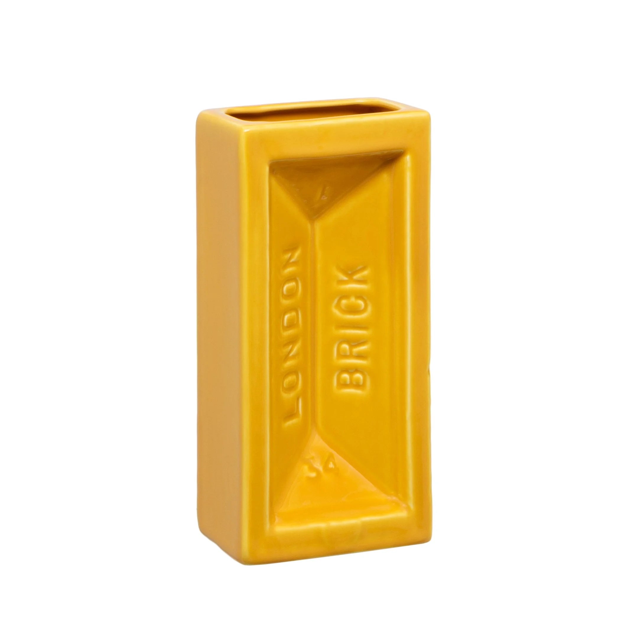LONDON BRICK VASE YELLOW