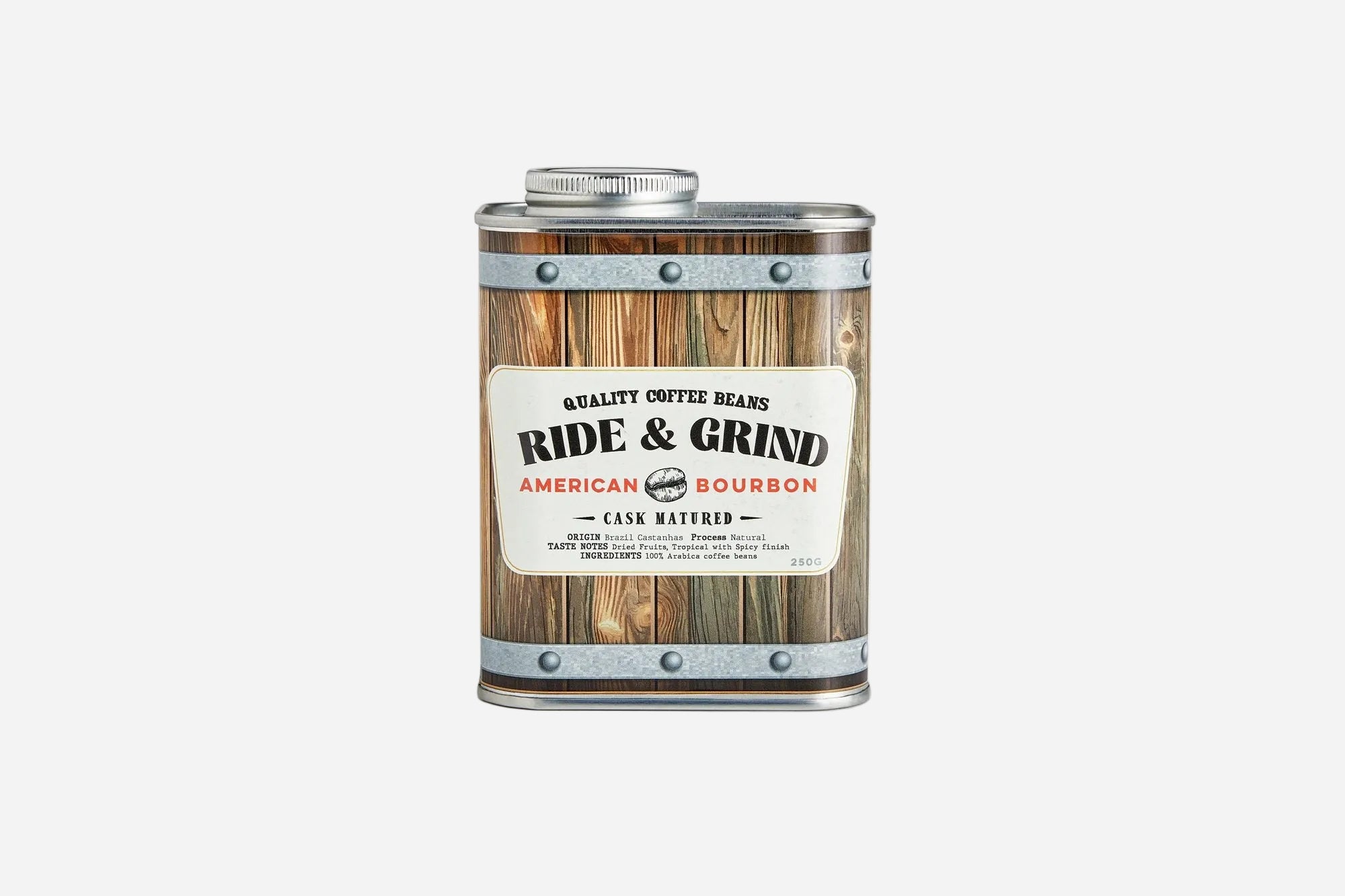 MAPLE WHISKEY BARREL TIN