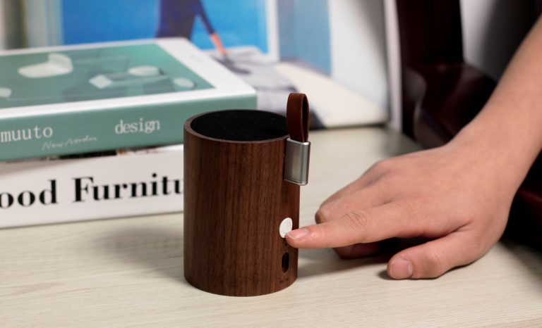 DRUM LIGHT SPEAKER - WALNUT