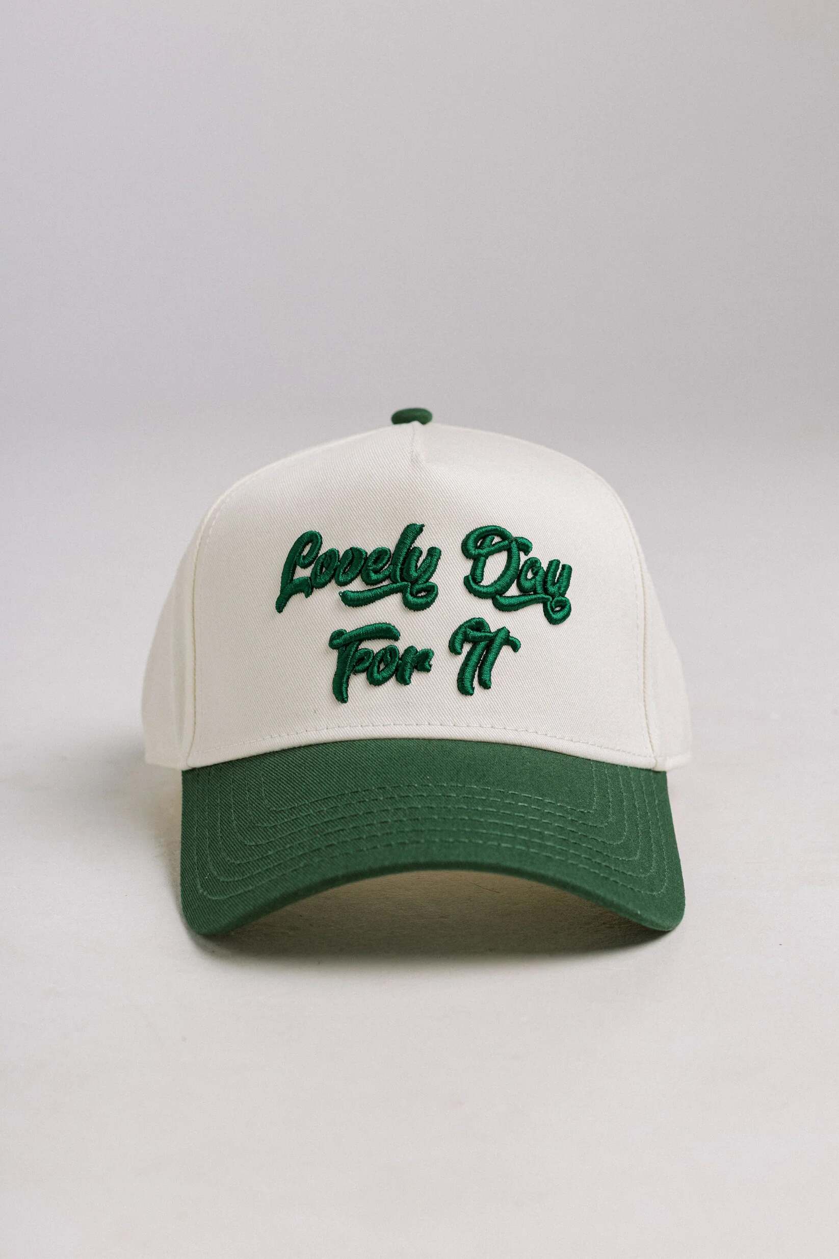 LOVELY DAY FOR IT CAP GREEN