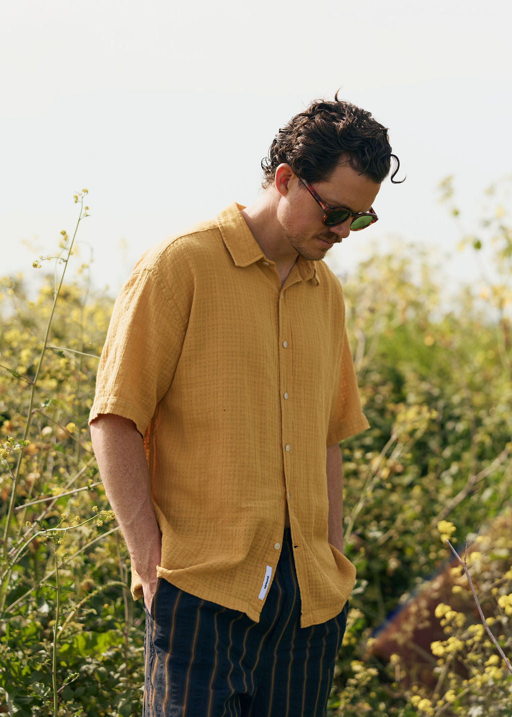 STRAW LAND SHIRT MUSTARD