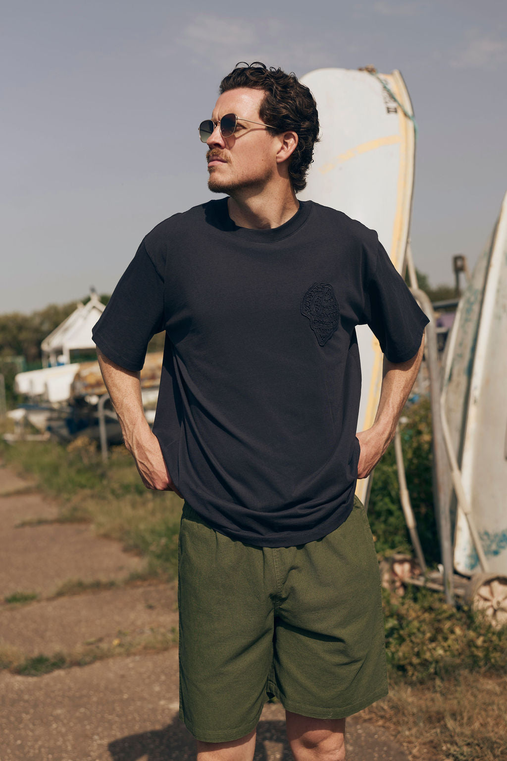 SHELL NAVY ERIC TEE