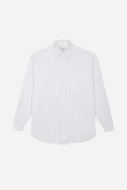 White dress shirt on a light gray background
