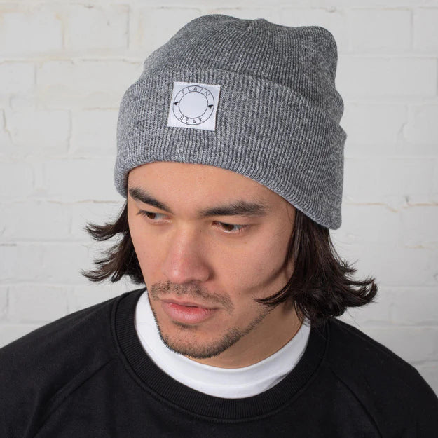 LABEL BEANIE GREY