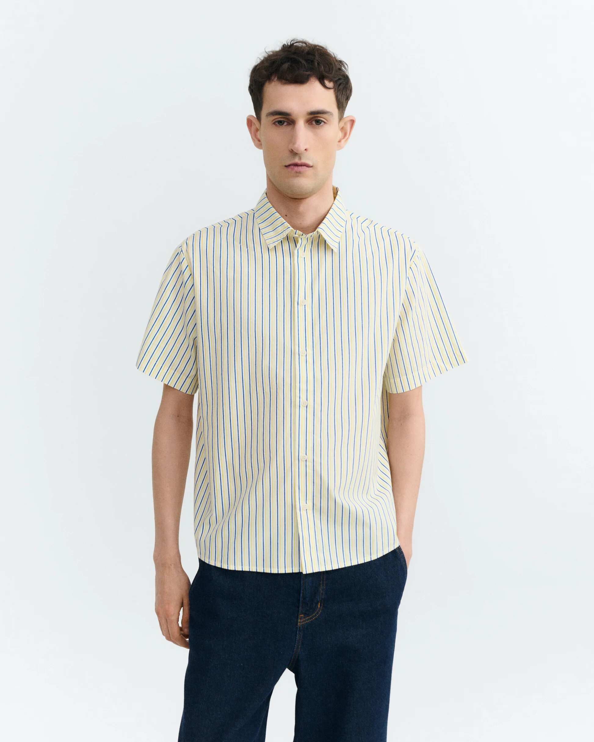 COLLIURE STRIPE PADDY SHIRT