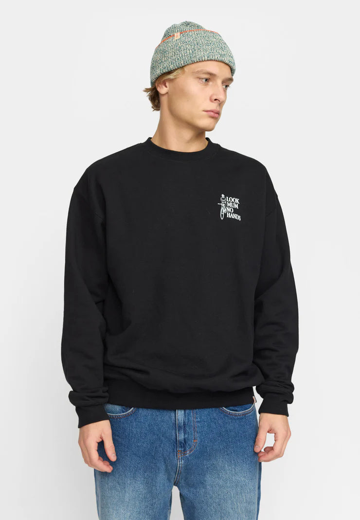 LOOK MUM! CREWNECK SWEATSHIRT BLACK