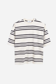 Black and white striped shirt on a white background