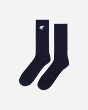 PLAIN BEAR SOCKS NAVY