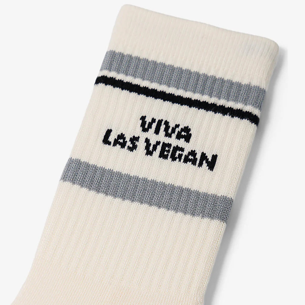 VIVA LAS VEGAN GREY SOCKS