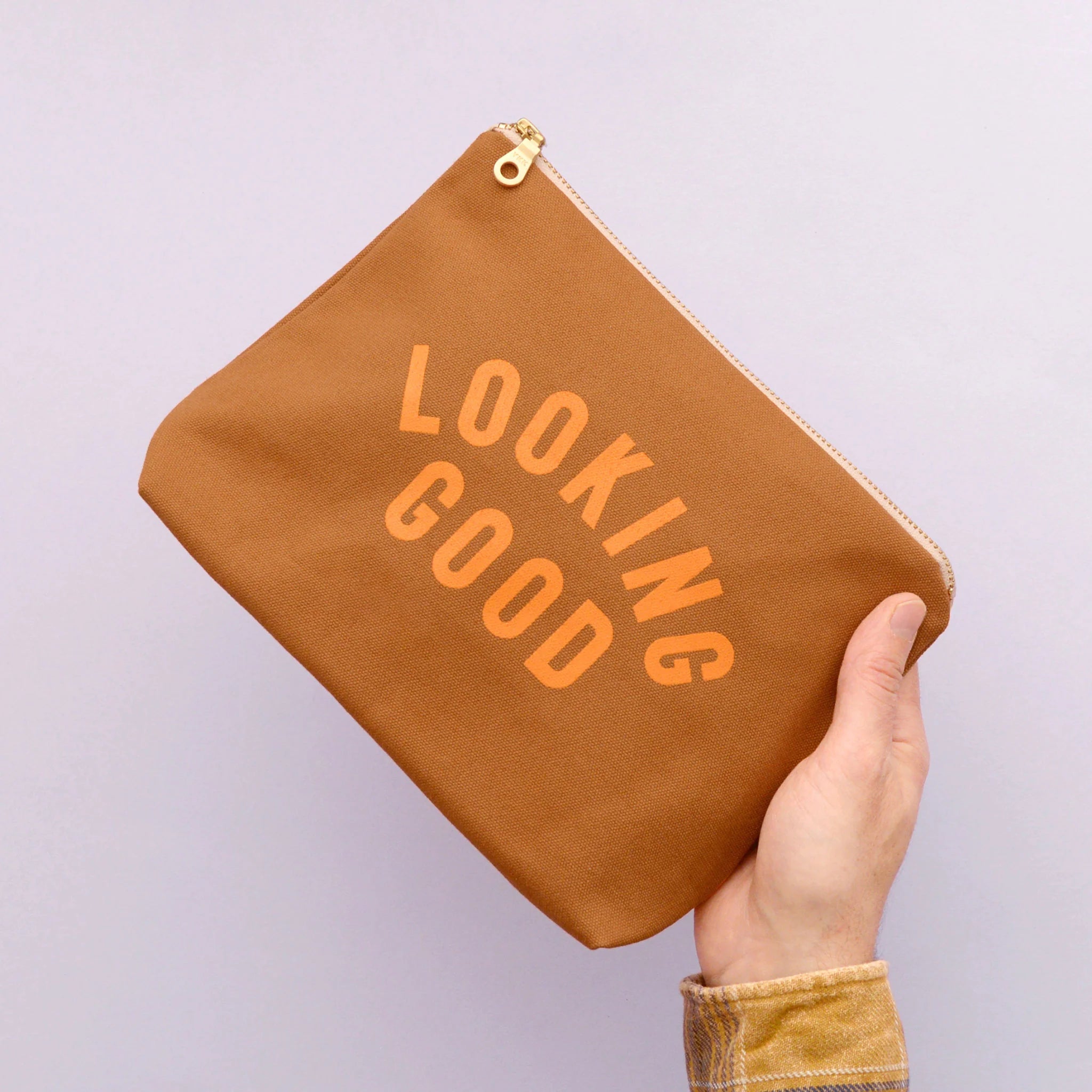 LOOKING GOOD WASH BAG TAN