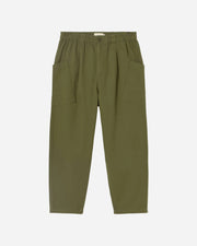 Green pants on a white background