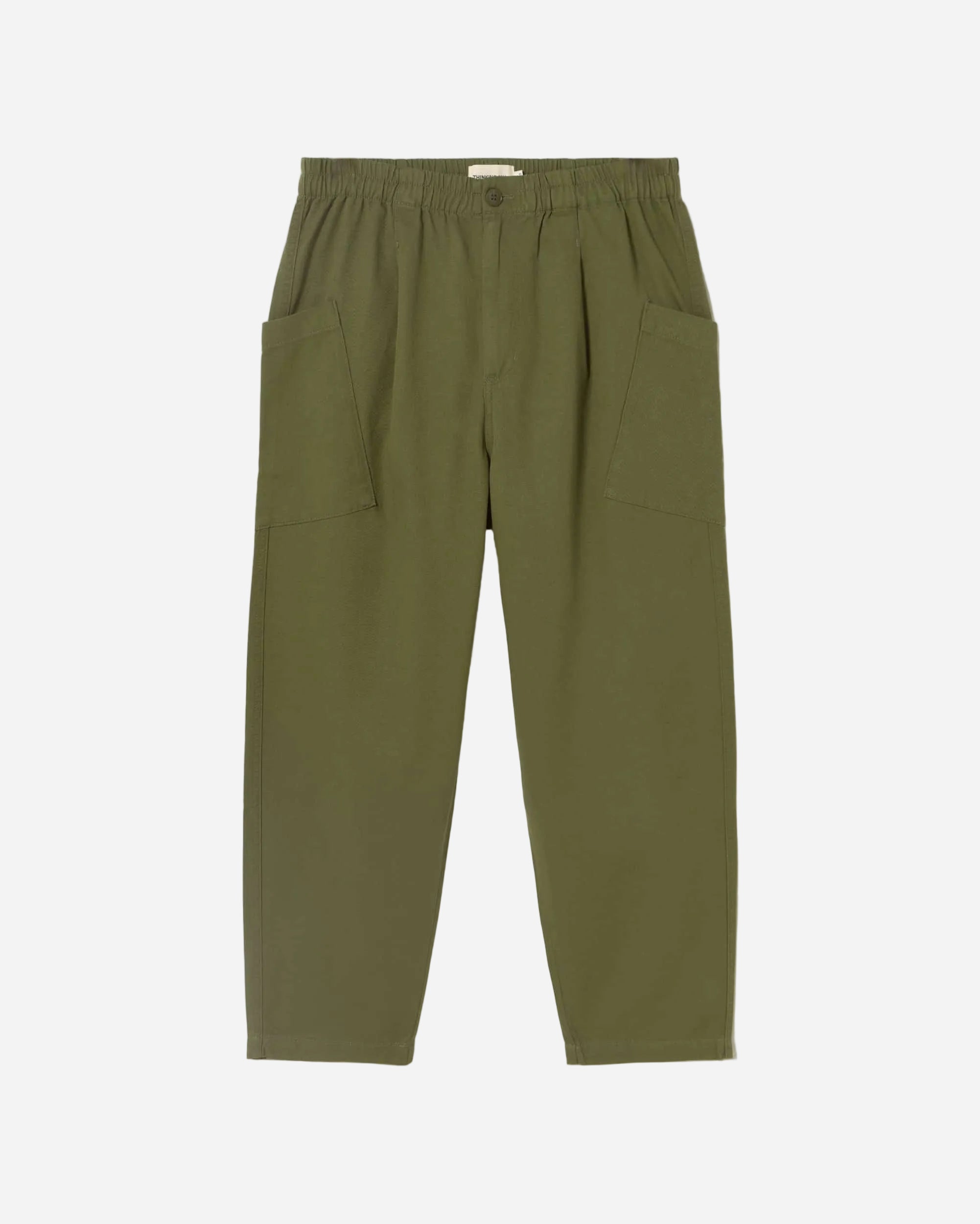 Green pants on a white background