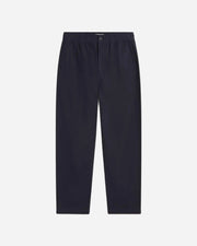 Black pants on a light gray background