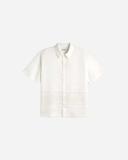 White shirt on a light gray background