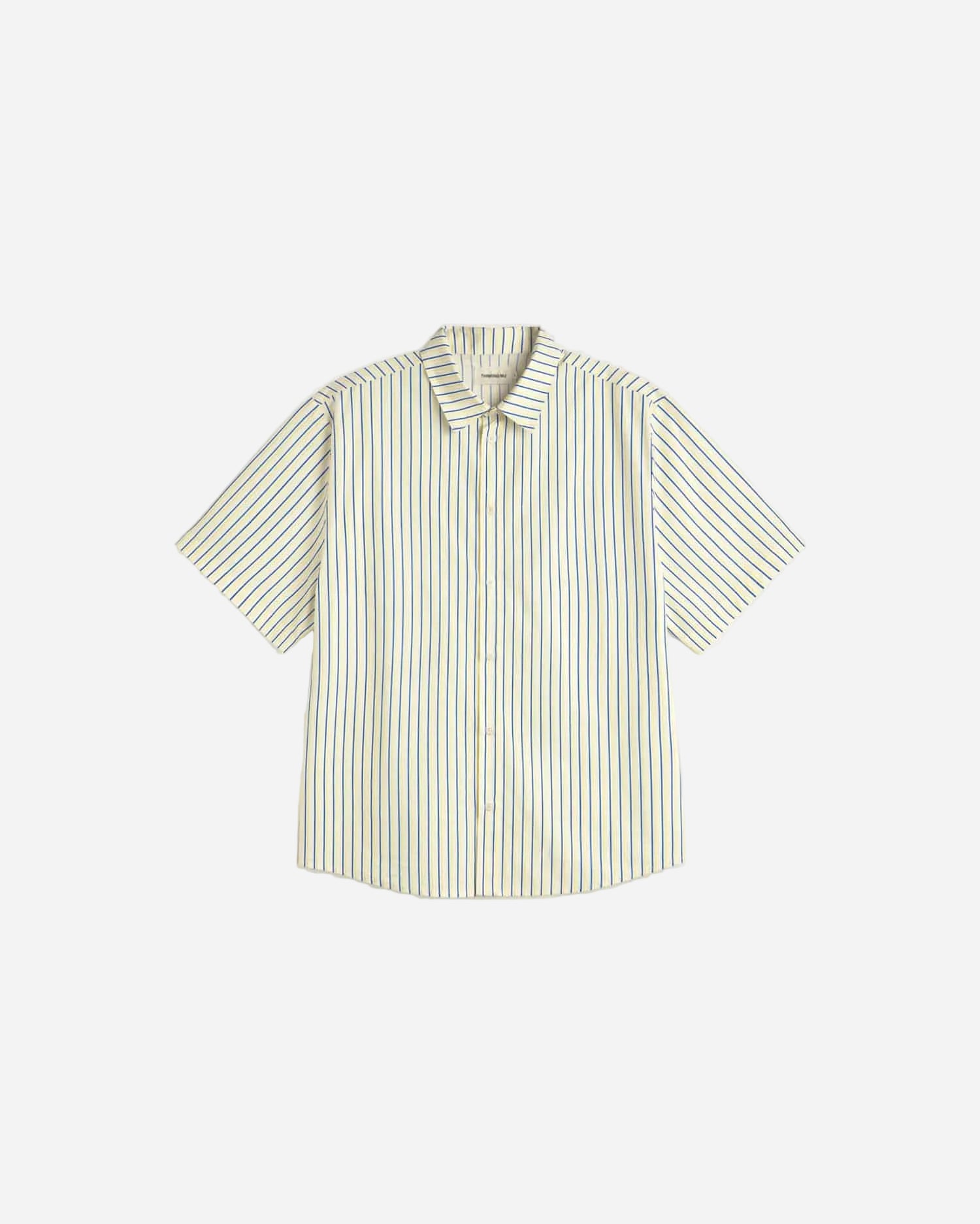 Striped shirt on a light gray background