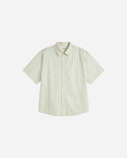 Striped shirt on a light gray background