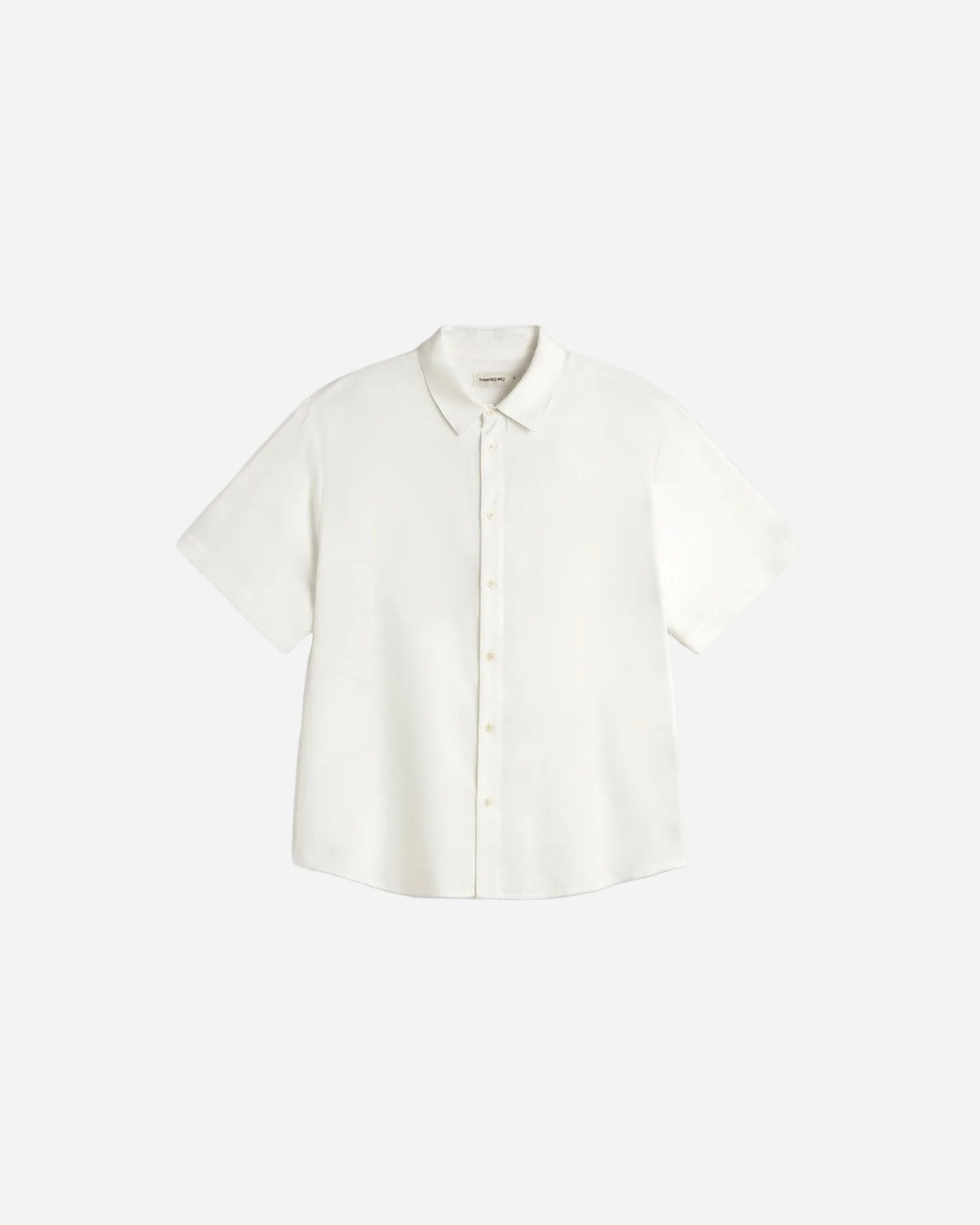 White shirt on a light gray background