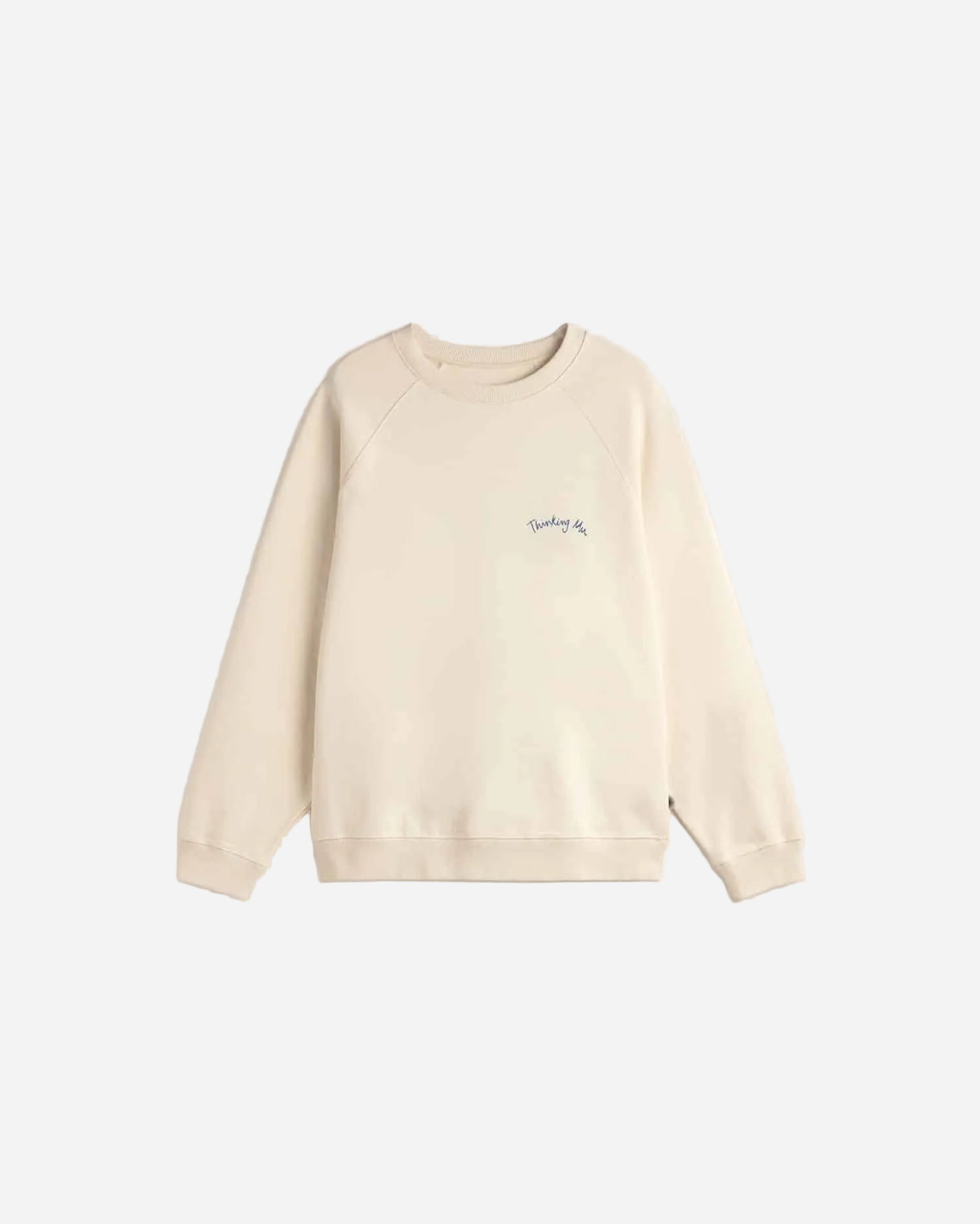 Beige sweatshirt on a light gray background
