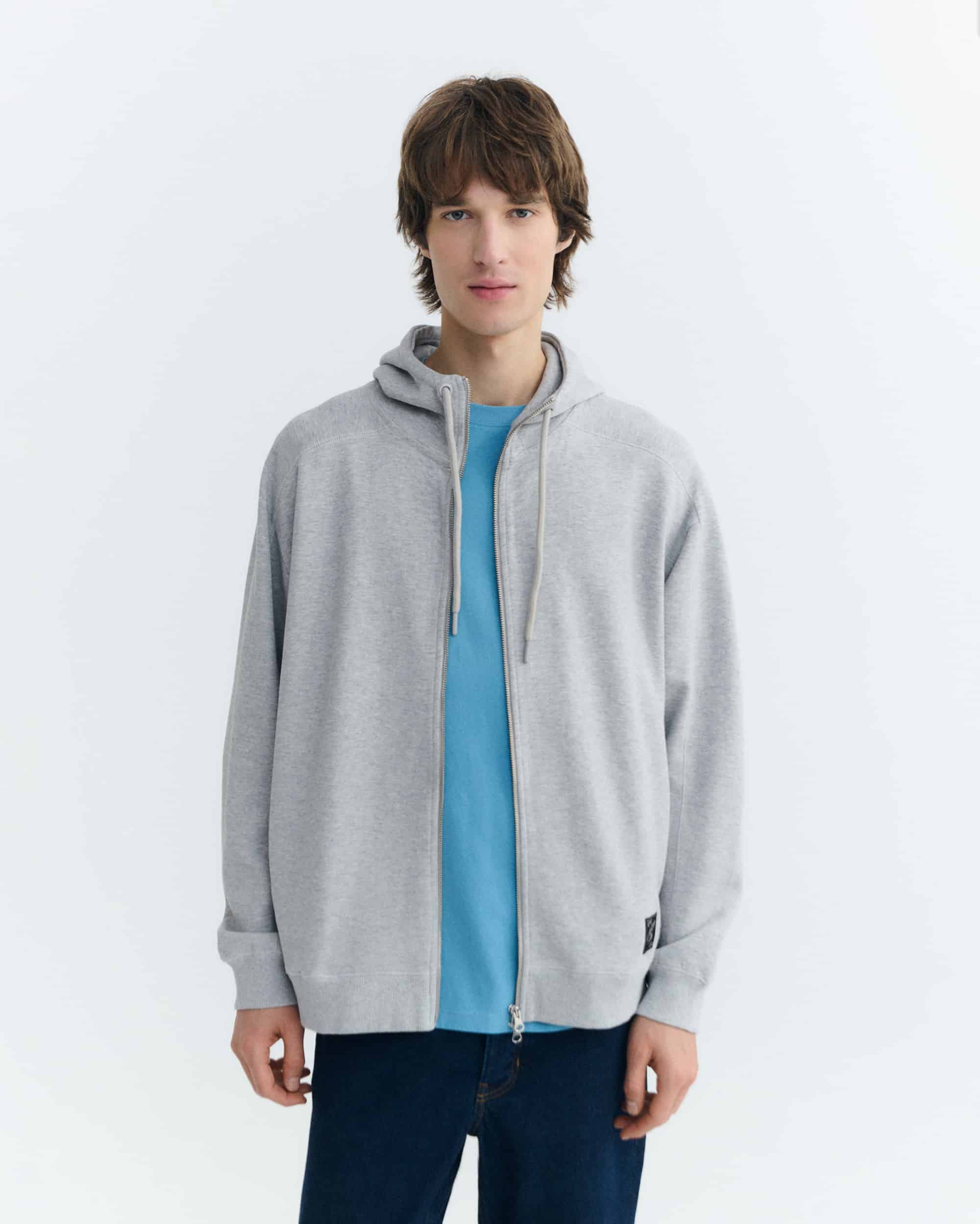 SOL CONTRAST GREY MEL GARFU SWEATSHIRT