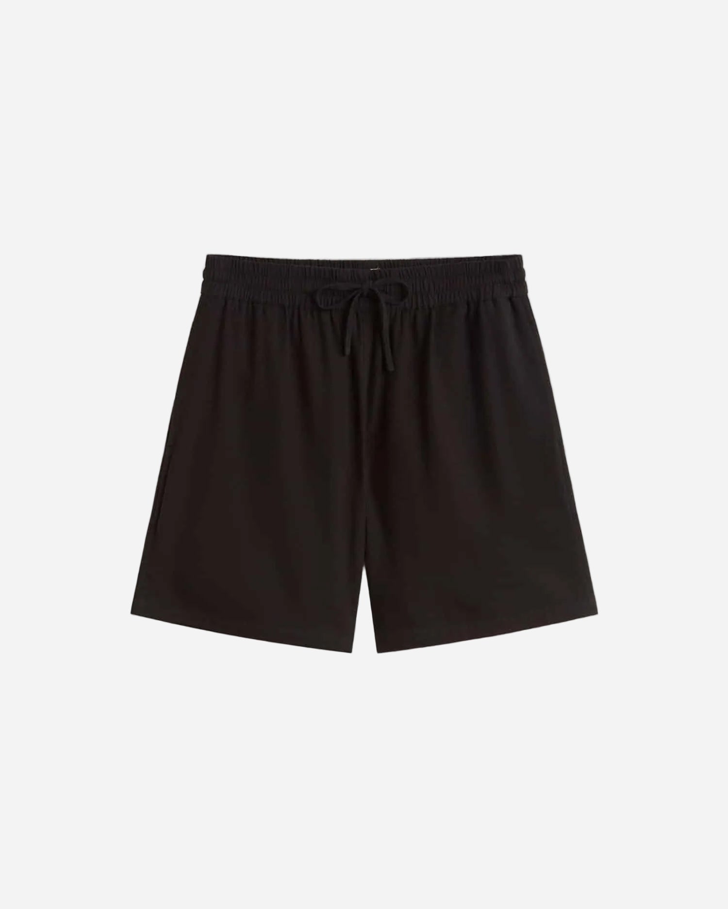 Black shorts on a light gray background