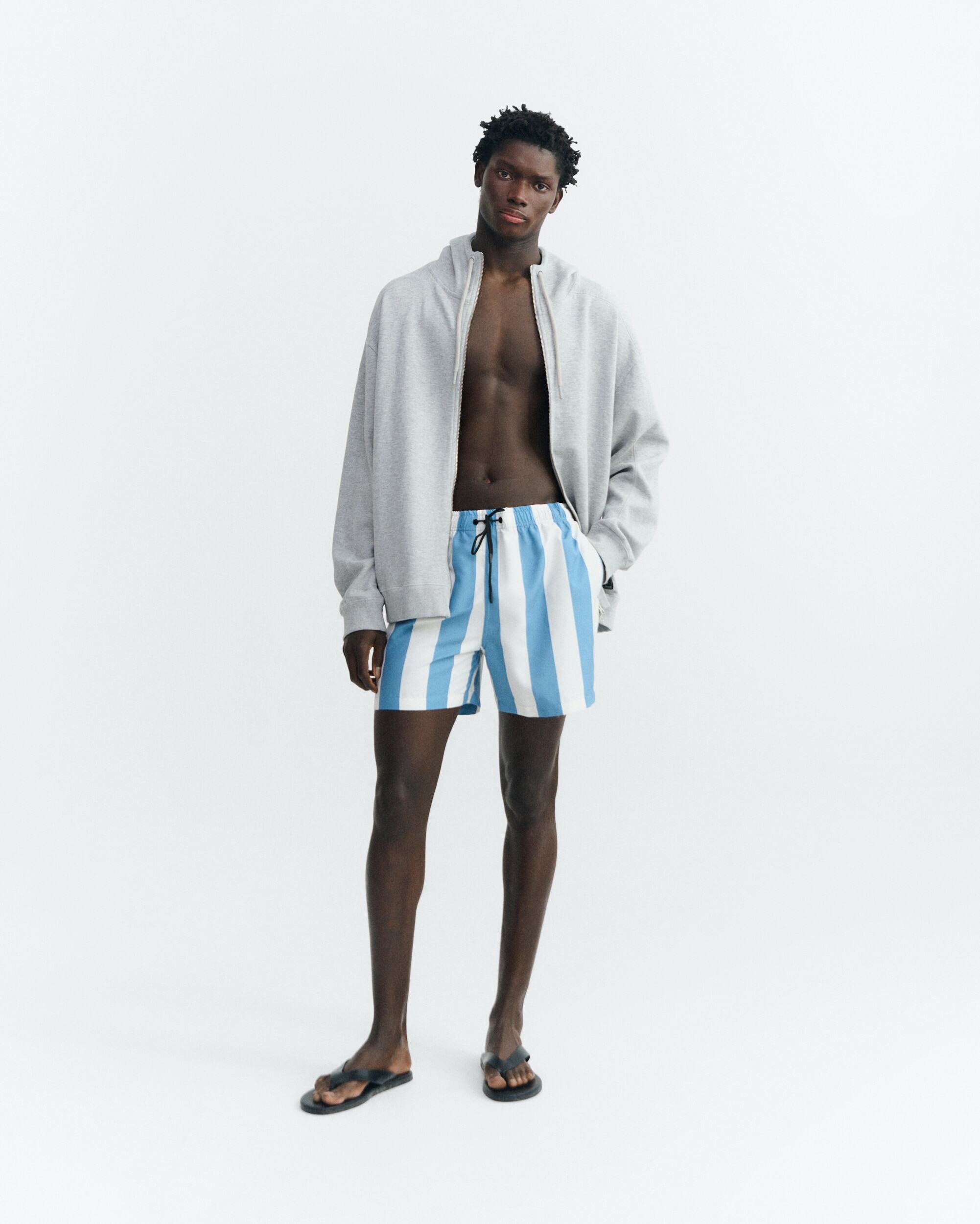 DUSK BLUE POOL STRIPE LIMPOPO SWIMSHORTS